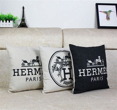 hermes sofa pillow|hermes pillows black and white.